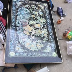 2x4.3 Ft Foldable Decor Table Vintage