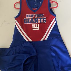 NY Giants Cheerleader Costume: 4T