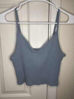 Baby Blue V Neck Tank 🌀