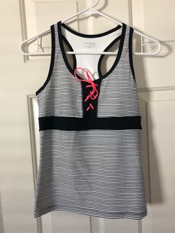 Bebe Sport Racerback Top with Built-in Bra, Size M