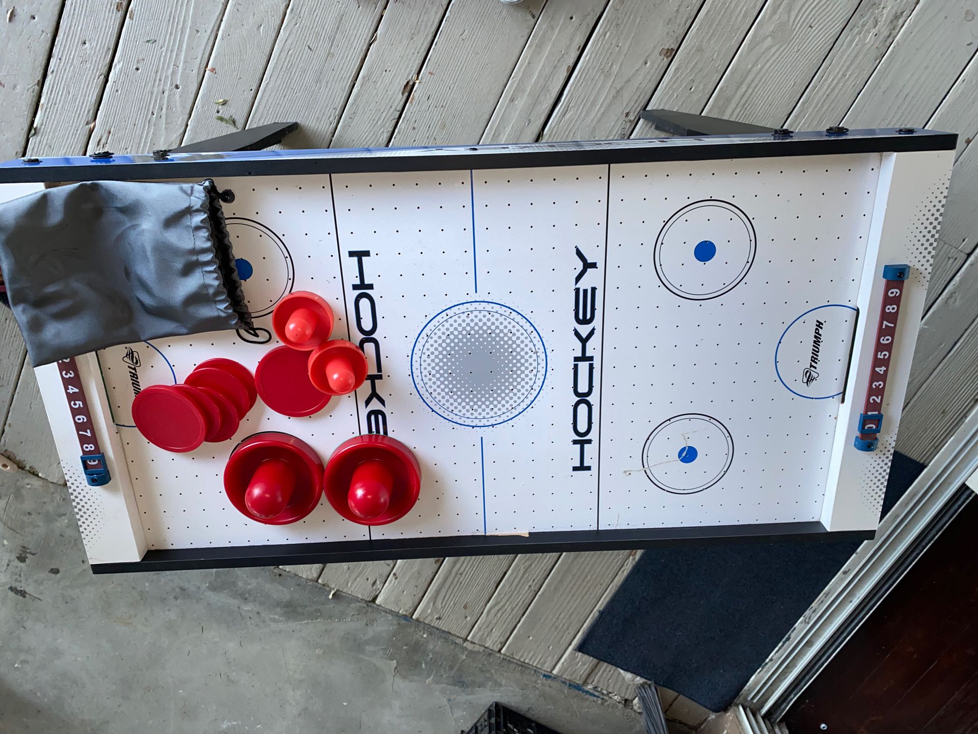 Portable air hockey table