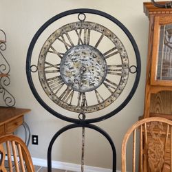 Metal lathe pendulum clock
