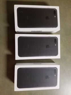 iPhone 7 plus matt black factory unlocked