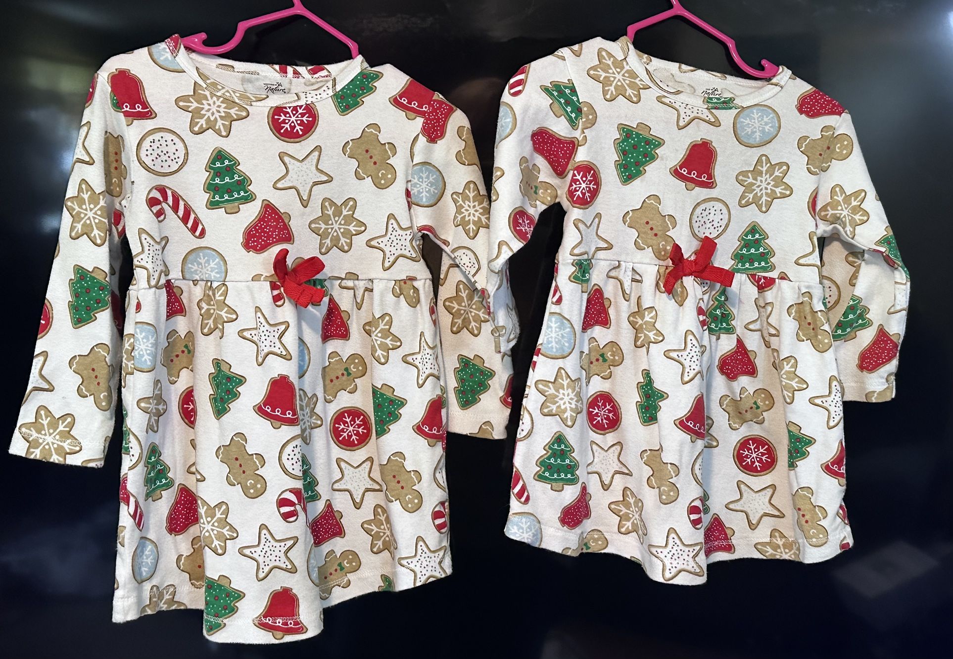 3T and 24mos Toddler Christmas Dresses 
