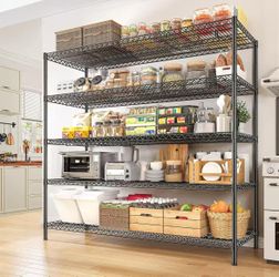 ❤️‍🔥 REIBII 55.5" W Storage Shelves 3200LBS Metal Shelving
