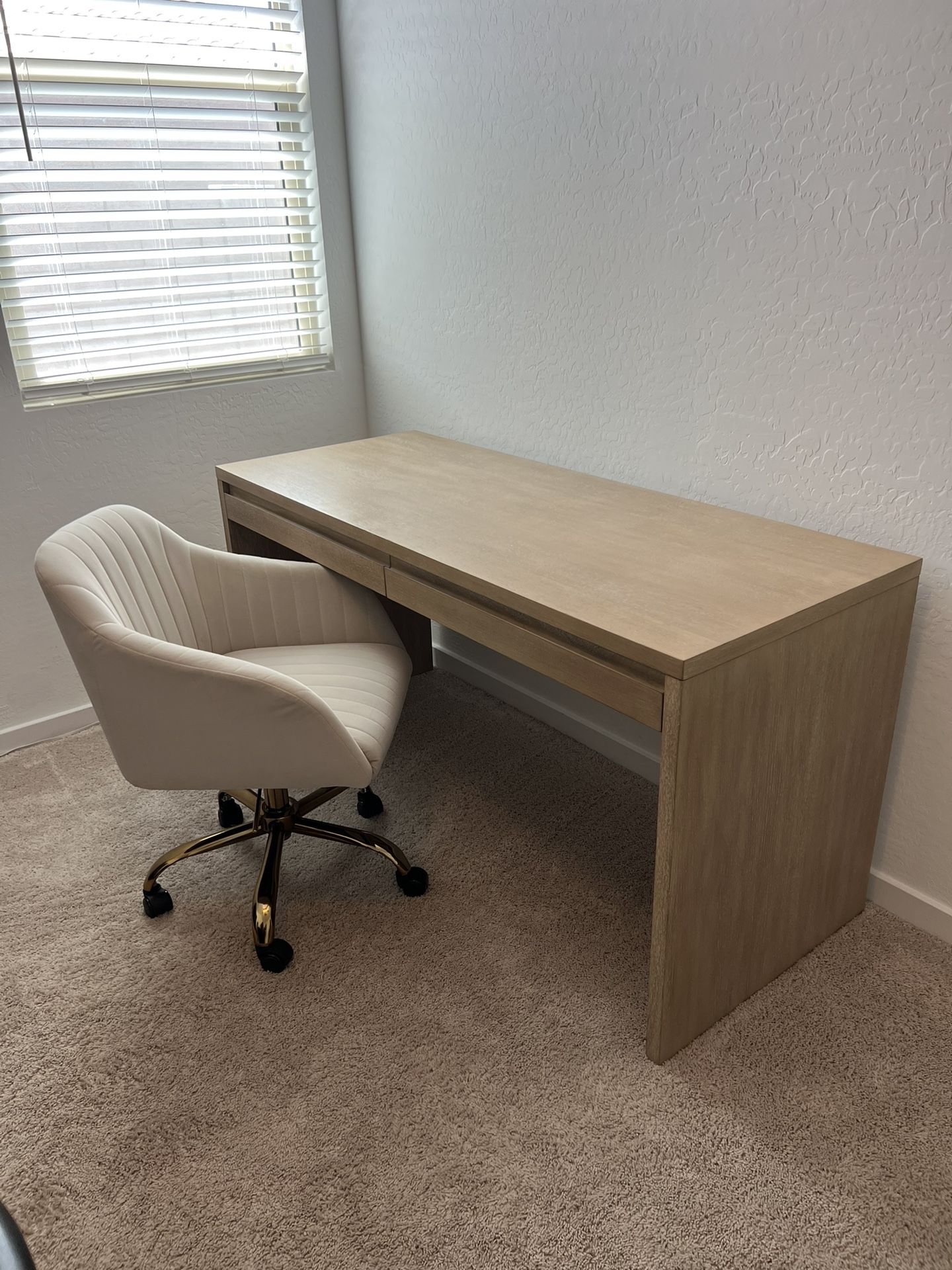 60 Inch Wooden Desk With Drawers - Pottery Barn