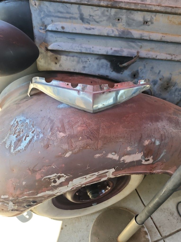 1937 Chevy Truck Front Grill Top Piece Needs Little Work Not Perfect Sell As Is.