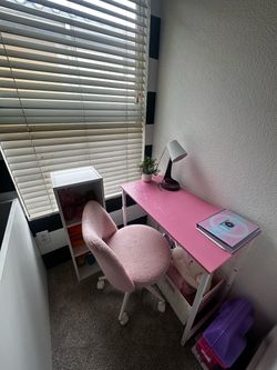 Desk and chair