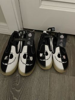 Nightmare Before Christmas Jack Skellington Slip-On Shoes