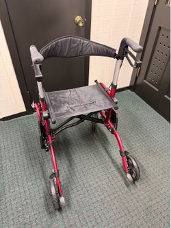 4-Wheel Rollator Walker with Seat
