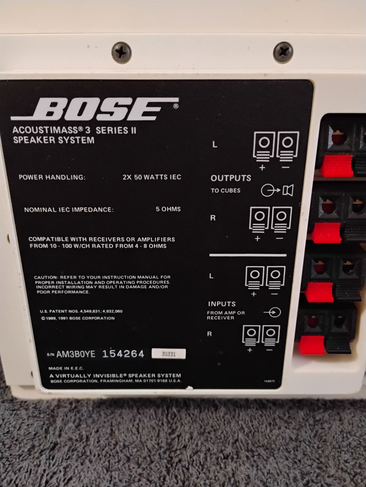 Bose acoustimass 3 series Subwoofer