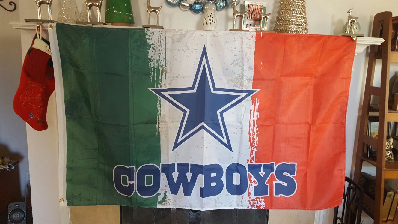 Dallas Cowboys Mexico Mexican Style Flag Banner 3x5 Feet New in Bag