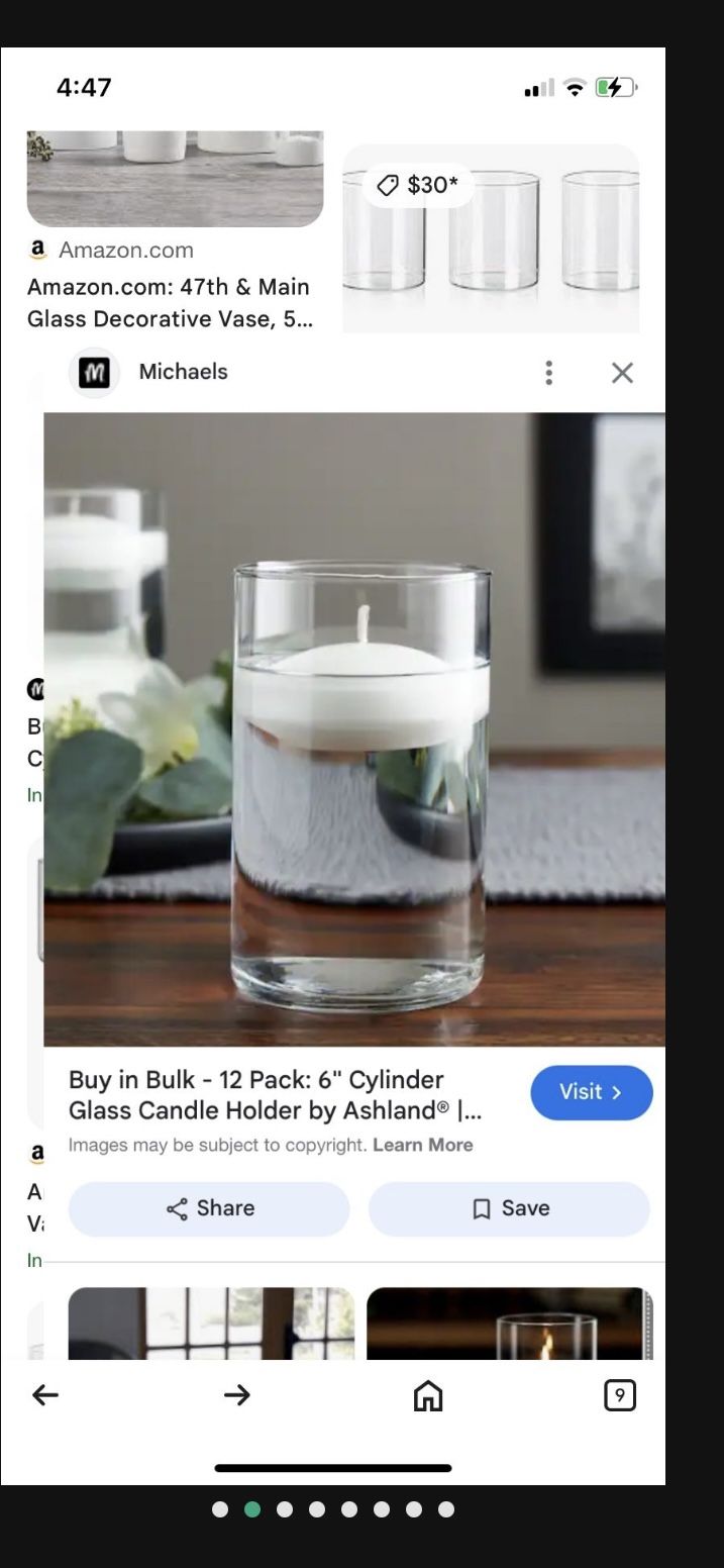 3 Cylinder Glass Bases Big Size