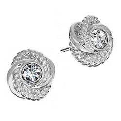 Kate Spade Infinity & Beyond  Silver Knot Earrings