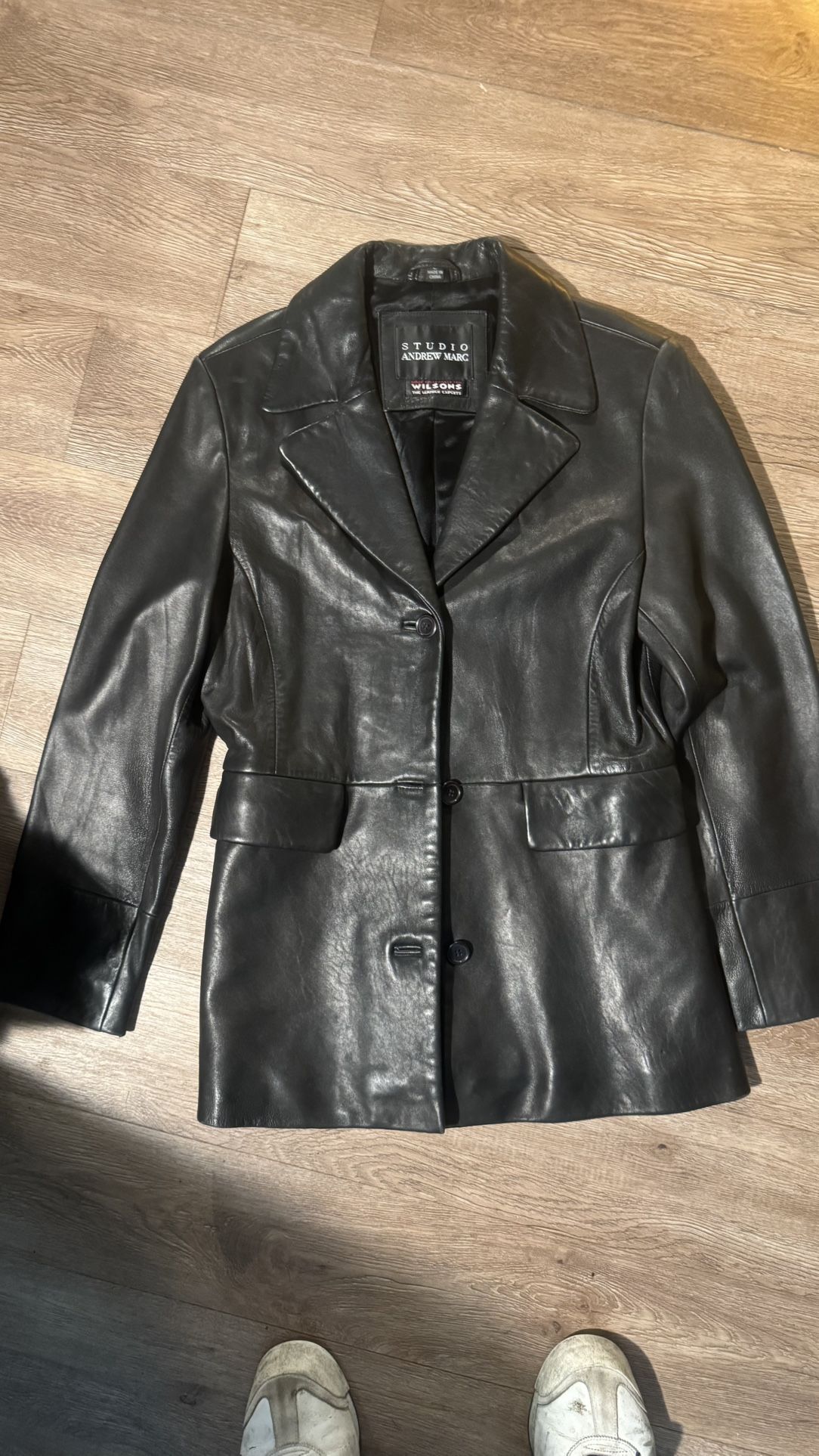 WILSONS LEATHER JACKET BLACK