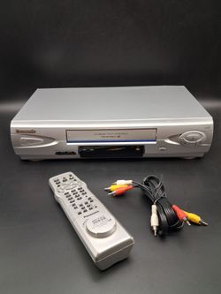 Panasonic 4-Head Hi-Fi Stereo VHS VCR with  remote and cable.  Works fine!
