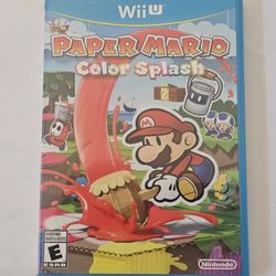 Paper Mario Color Splash - Nintendo Wii U 