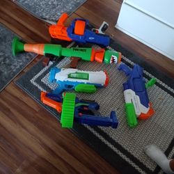 Water Gun And Nerf Gun Bundle 
