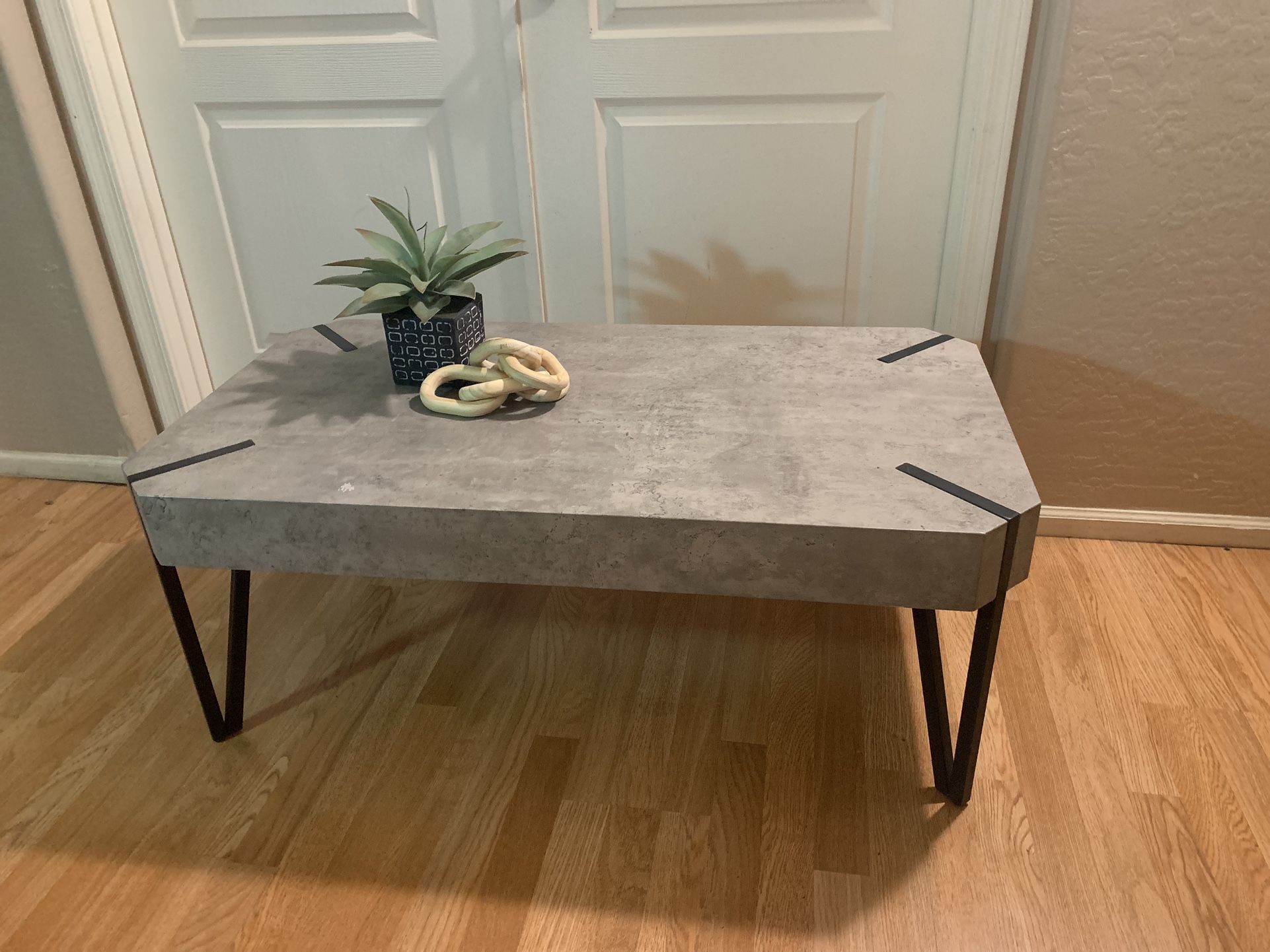 Faux Concrete Coffee Table
