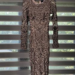 Betsy and Adam sequin dress size small new