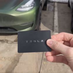 Tesla key card