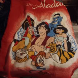 Vintage Disney Aladdin Blanket Fleece