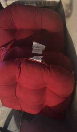 Red chair cushion