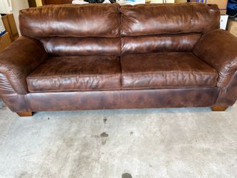 Brown sleeper couch