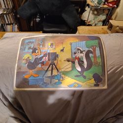 VINTAGE 1976 PEPSI CO. & LOONEY TUNES PLACEMAT "DAFFY DUCK & PEPE LE PEW"