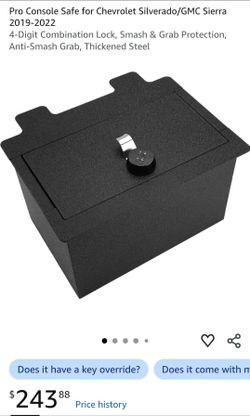 Sierra/Silverado 19-22 Console Safe OEM