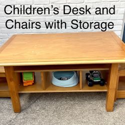 Childrens Desk W/Storage