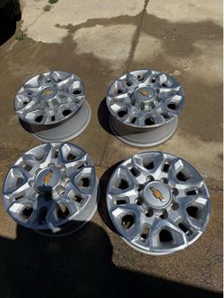 18x9 Chevy 2500 OEM wheels