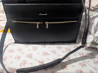 Lovevook Black Saffiano Laptop Bag