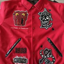 Beetlejuice X Civil Regime Lettermen Jacket (2XL) Limited Release