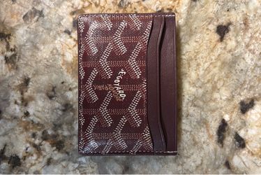 Authentic Goyard Saint Sulpice Card Holder – Burgundy