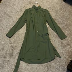 Medium Green Button Down Dress