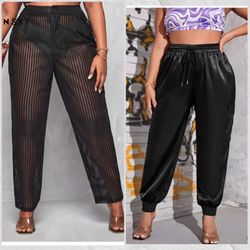 Black Cargo Pants Duo