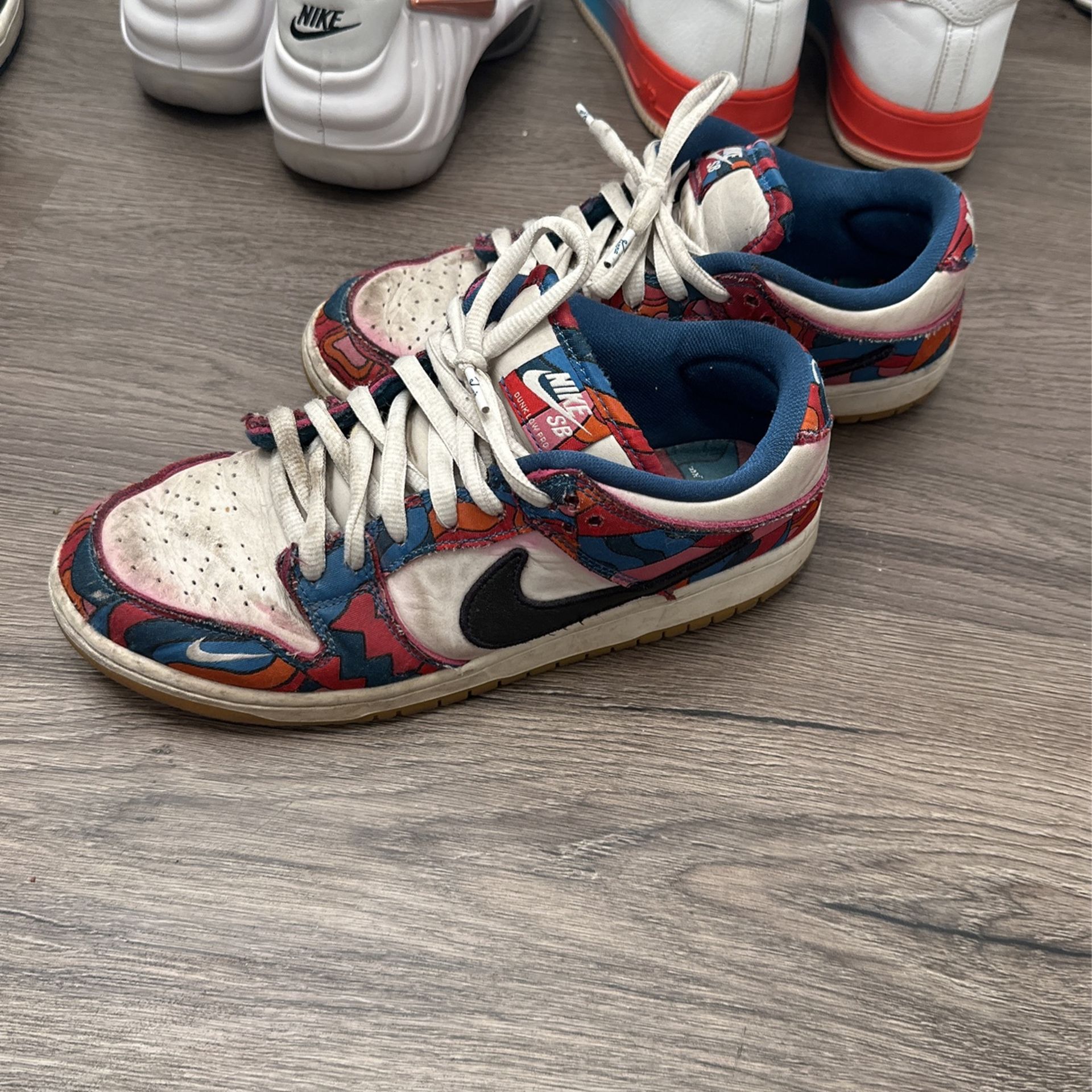 Nike Sb Dunk Low Pro Parra Abstract Art Size