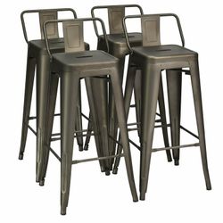 4 Chairs Bar Stool Set