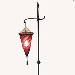 Pair Of Spiral Hanging Floor Lamp 