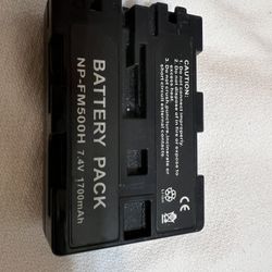 Used Camera Battery Pack NP-FM500H 7.4V 1700mAh