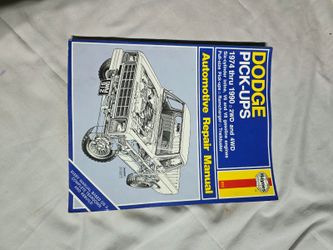 Dodge Pick-ups 1974 Thru 1990 Automotive Repair Manual (Haynes Manual No. 912)