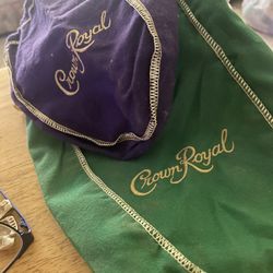 Crown. Royal. Gift Bags.$3. Nice Thick Bags To Hold Your Change Candy And Any Other Treasures You Want To Store In These Bags.