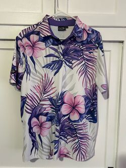 Sunday Swagger Tropical golf Polo Shirt. Size M