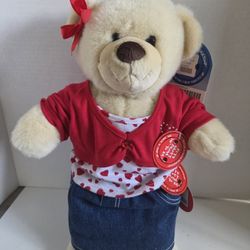 Build-A-Bear Workshop vanilla cub bear with outfit New