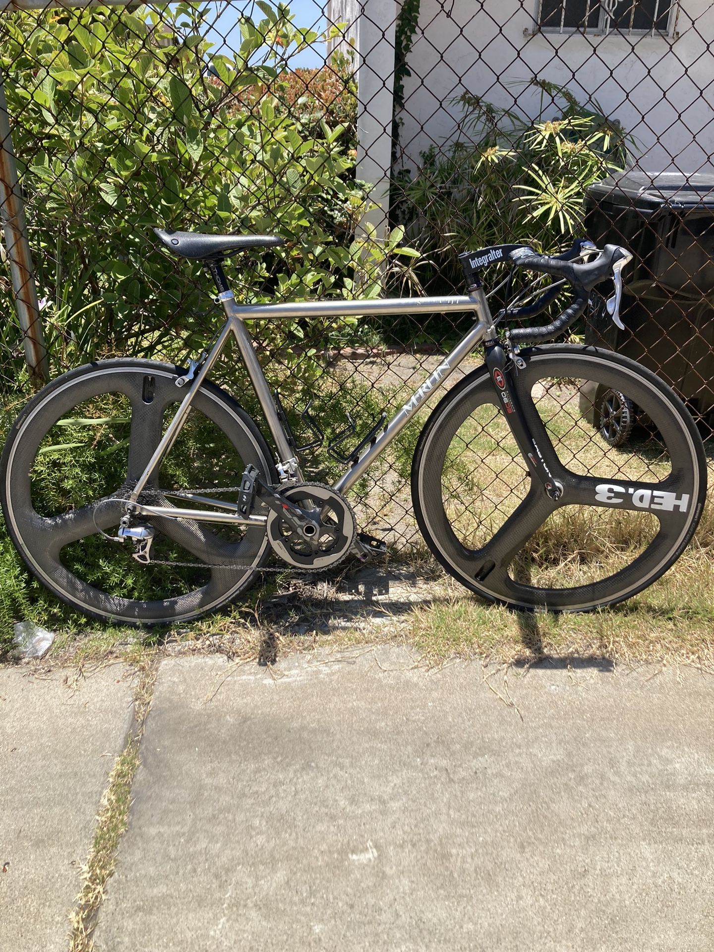 WHEELS SOLD! Merlin Extralight Titanium Road Bike Size 54cm