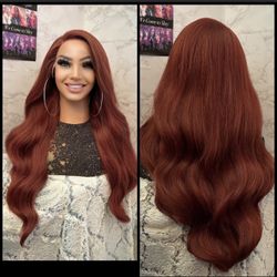 Human Hair Blended Lace Front Wig 