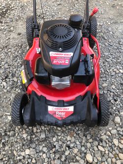 Like new rear wheel, drive troy, Bilt self propelled Lawnmower