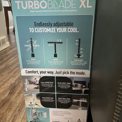 The Shark TurboBlade XL blade-less tower fan.