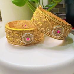 gold plated bangals 